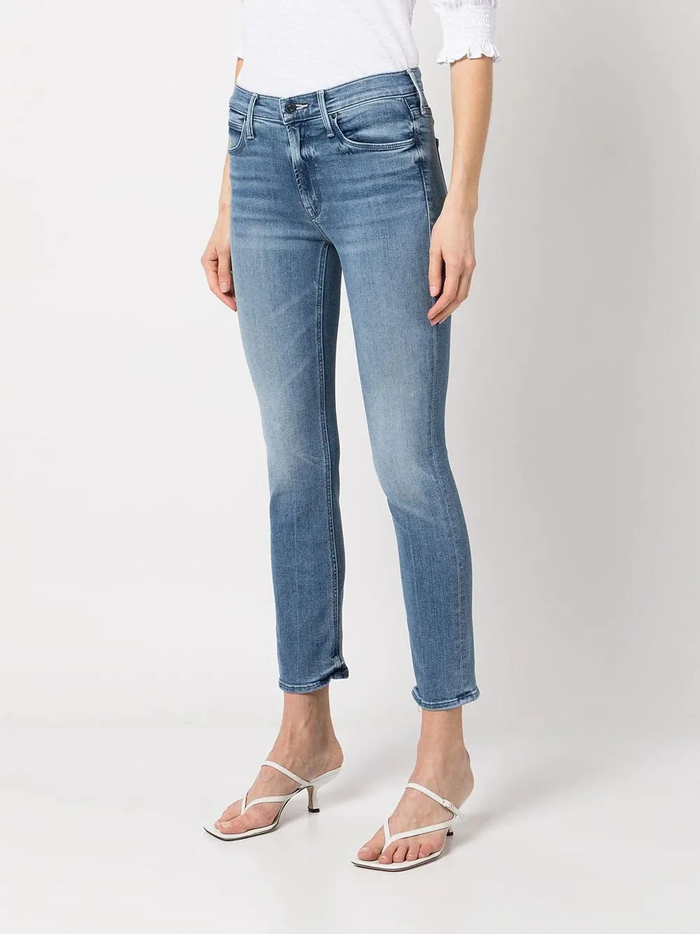Mid-Rise Skinny Ankle-Crop Jeans