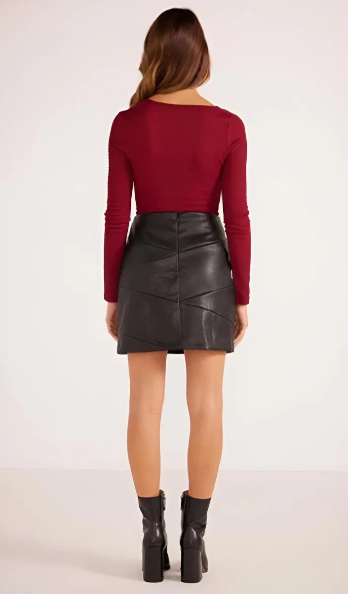 MINKPINK - Leena PU Mini Skirt