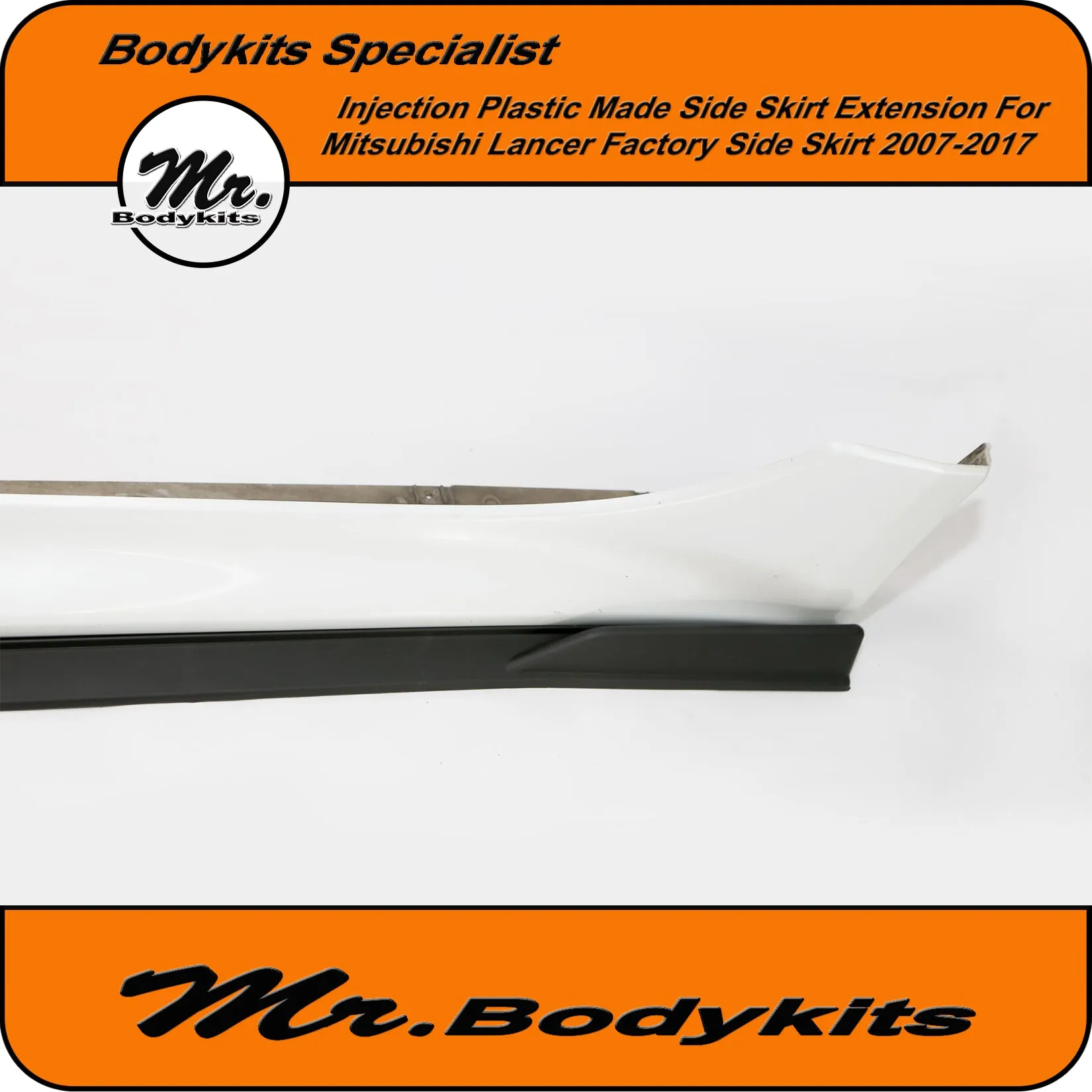 Mitsubishi Lancer (CJ CF) Side Skirts Extensions For Factory Side Skirt 2007-2017 by Mr Bodykits