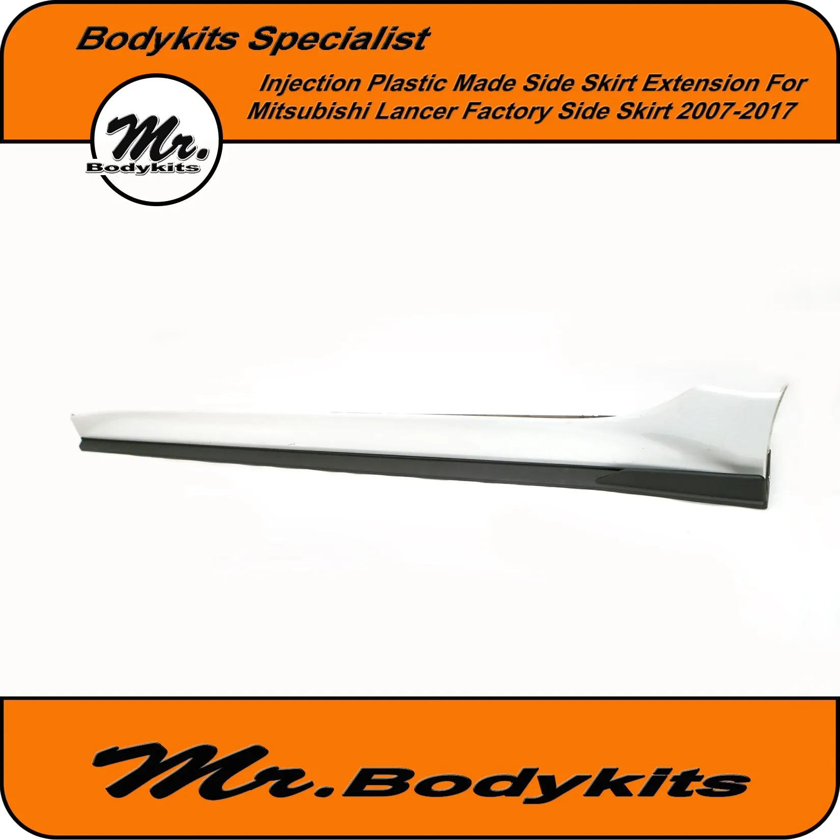 Mitsubishi Lancer (CJ CF) Side Skirts Extensions For Factory Side Skirt 2007-2017 by Mr Bodykits