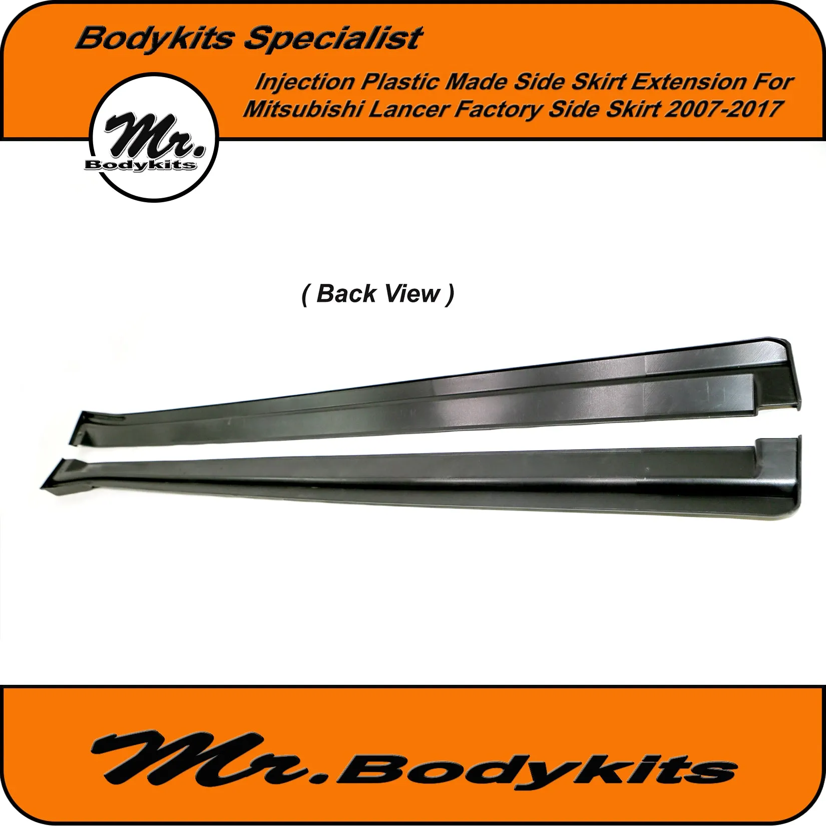 Mitsubishi Lancer (CJ CF) Side Skirts Extensions For Factory Side Skirt 2007-2017 by Mr Bodykits