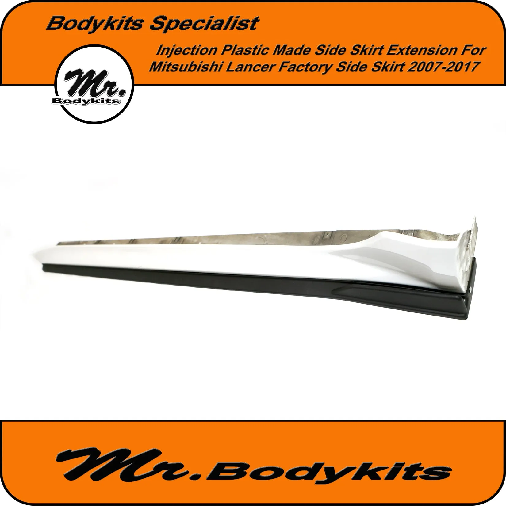 Mitsubishi Lancer (CJ CF) Side Skirts Extensions For Factory Side Skirt 2007-2017 by Mr Bodykits