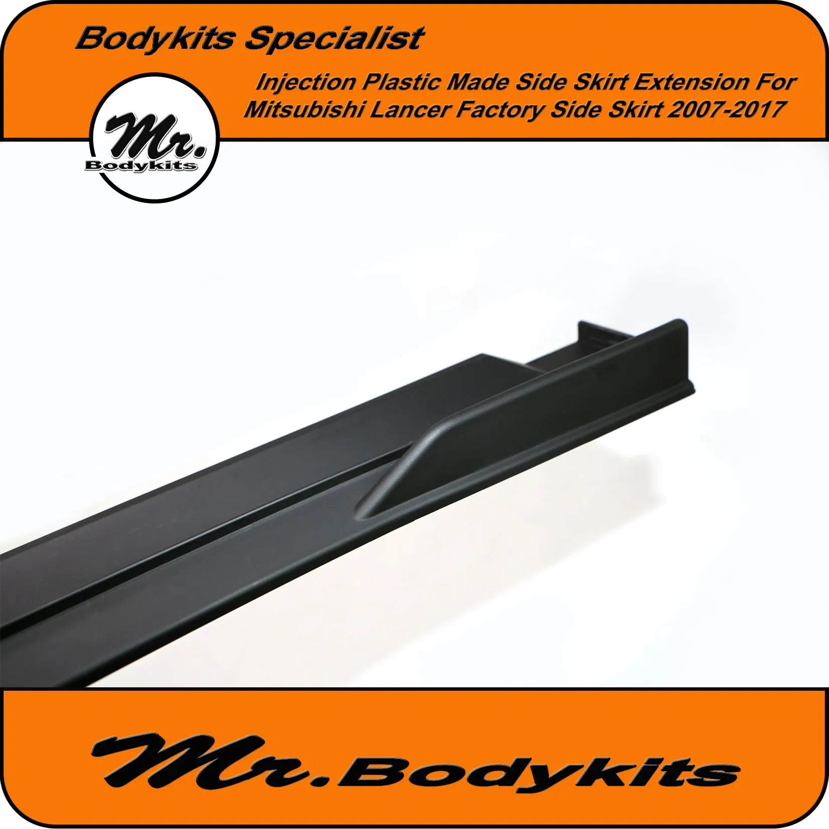 Mitsubishi Lancer (CJ CF) Side Skirts Extensions For Factory Side Skirt 2007-2017 by Mr Bodykits