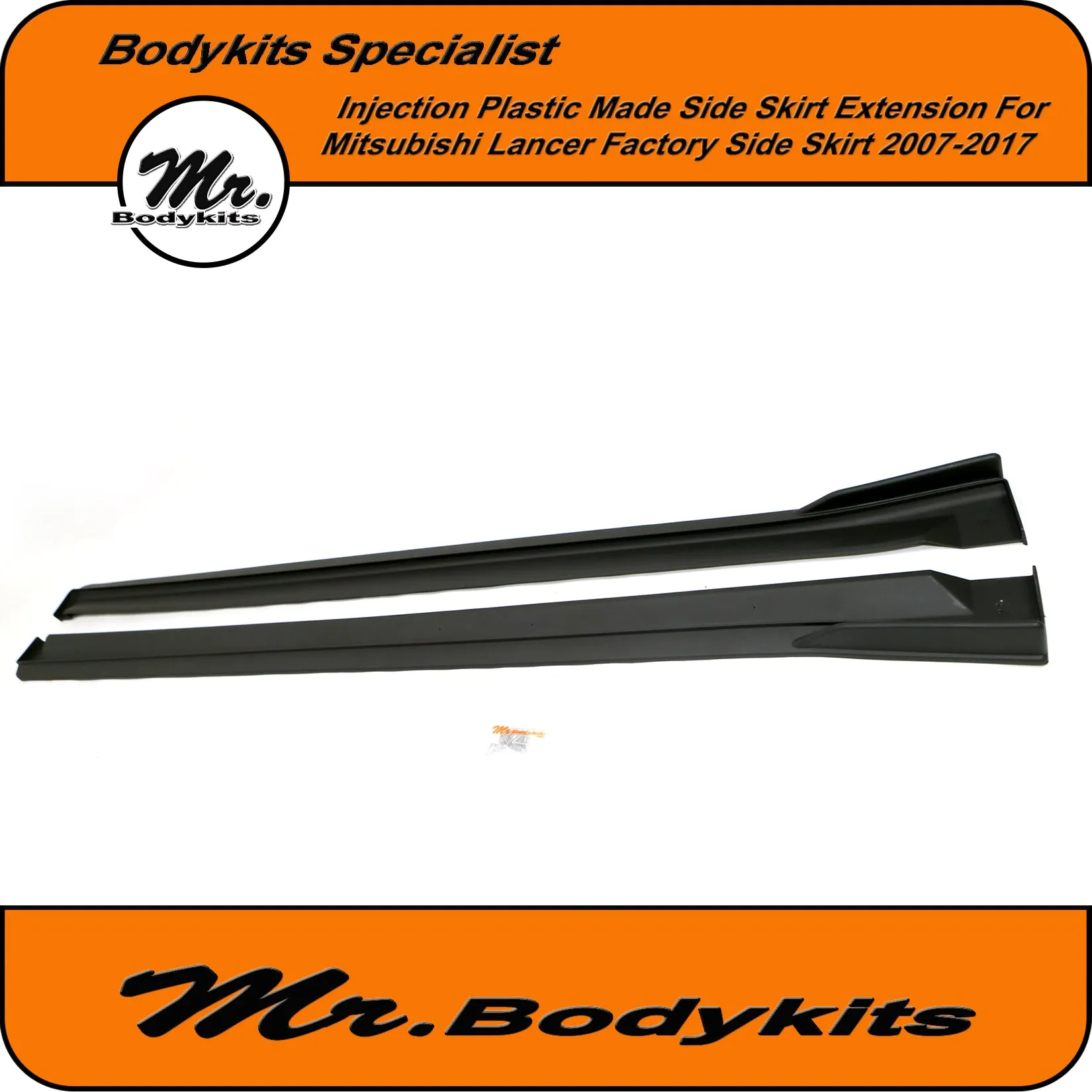 Mitsubishi Lancer (CJ CF) Side Skirts Extensions For Factory Side Skirt 2007-2017 by Mr Bodykits