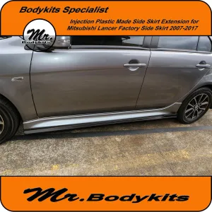 Mitsubishi Lancer (CJ CF) Side Skirts Extensions For Factory Side Skirt 2007-2017 by Mr Bodykits