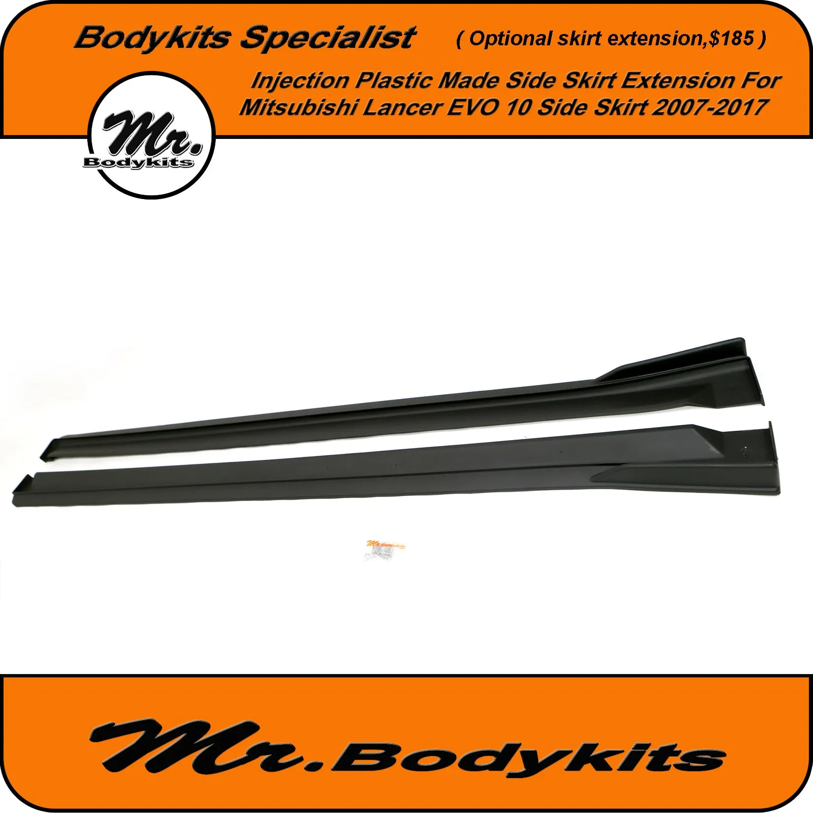 Mitsubishi Lancer Evolution X EVO-X Style Side Skirts Suit 2007-2017 CJ CF Sedan, Mr Bodykits