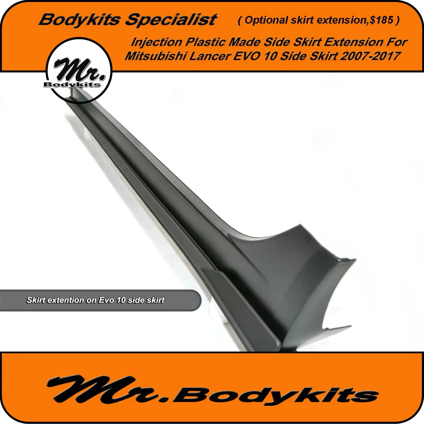 Mitsubishi Lancer Evolution X EVO-X Style Side Skirts Suit 2007-2017 CJ CF Sedan, Mr Bodykits