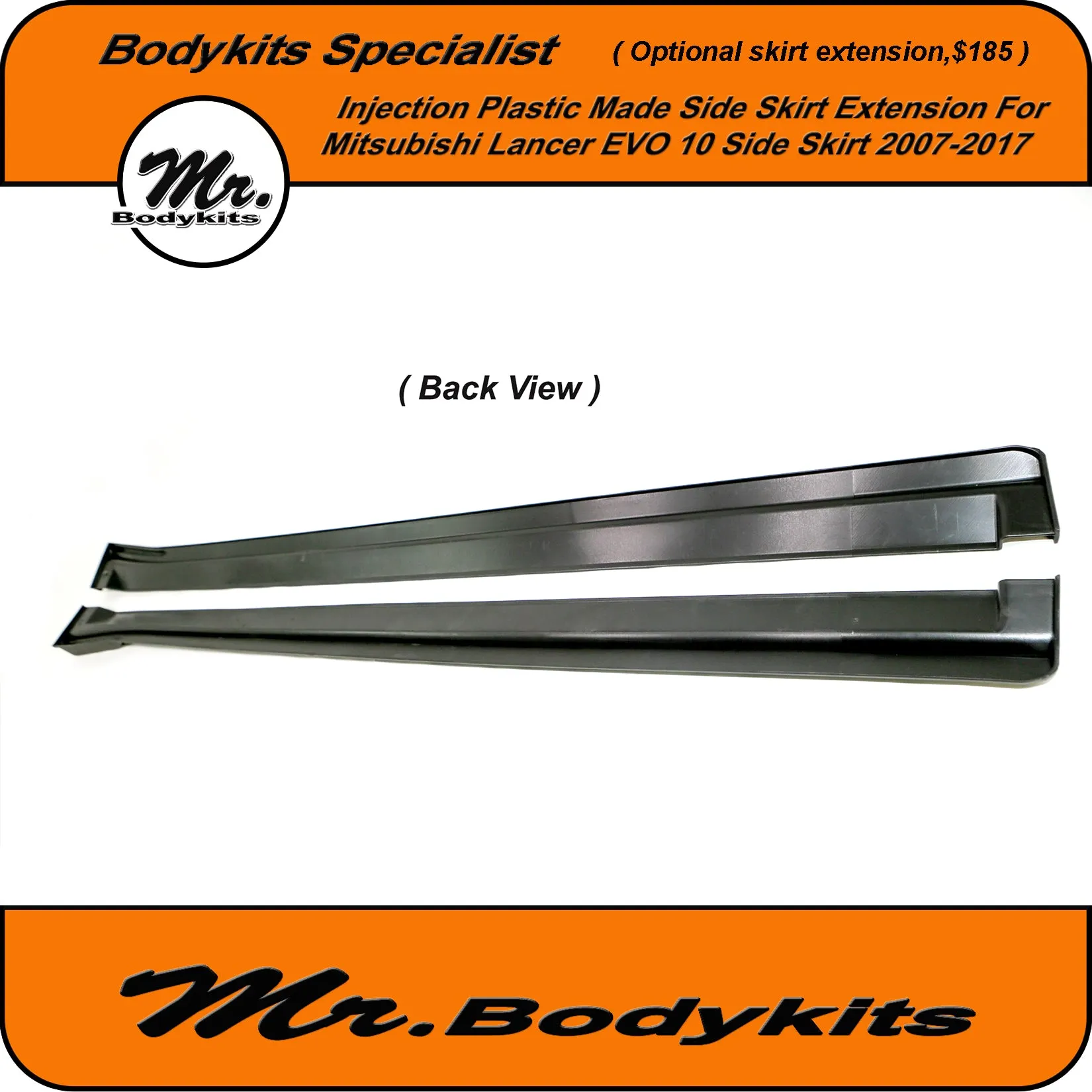 Mitsubishi Lancer Evolution X EVO-X Style Side Skirts Suit 2007-2017 CJ CF Sedan, Mr Bodykits