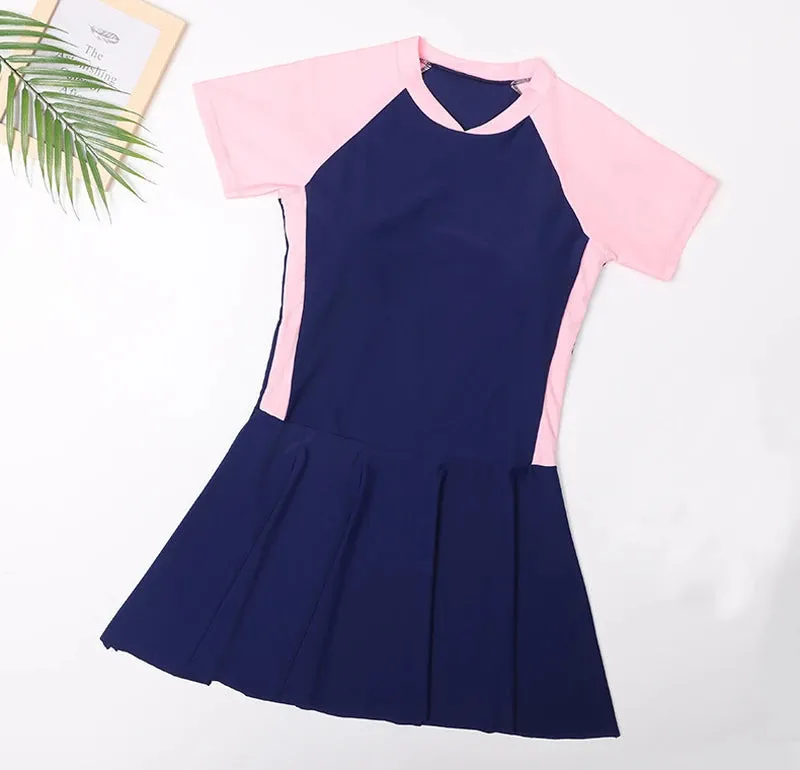 Modest Swimsuit With Skirt Beach Bathing Suits