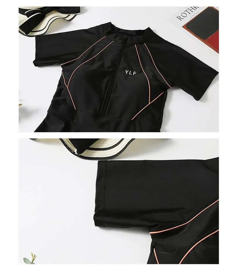 Modest Swimsuit With Skirt Beach Bathing Suits
