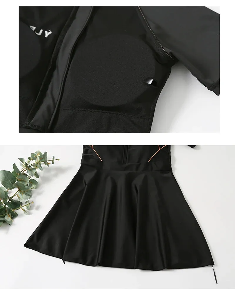 Modest Swimsuit With Skirt Beach Bathing Suits