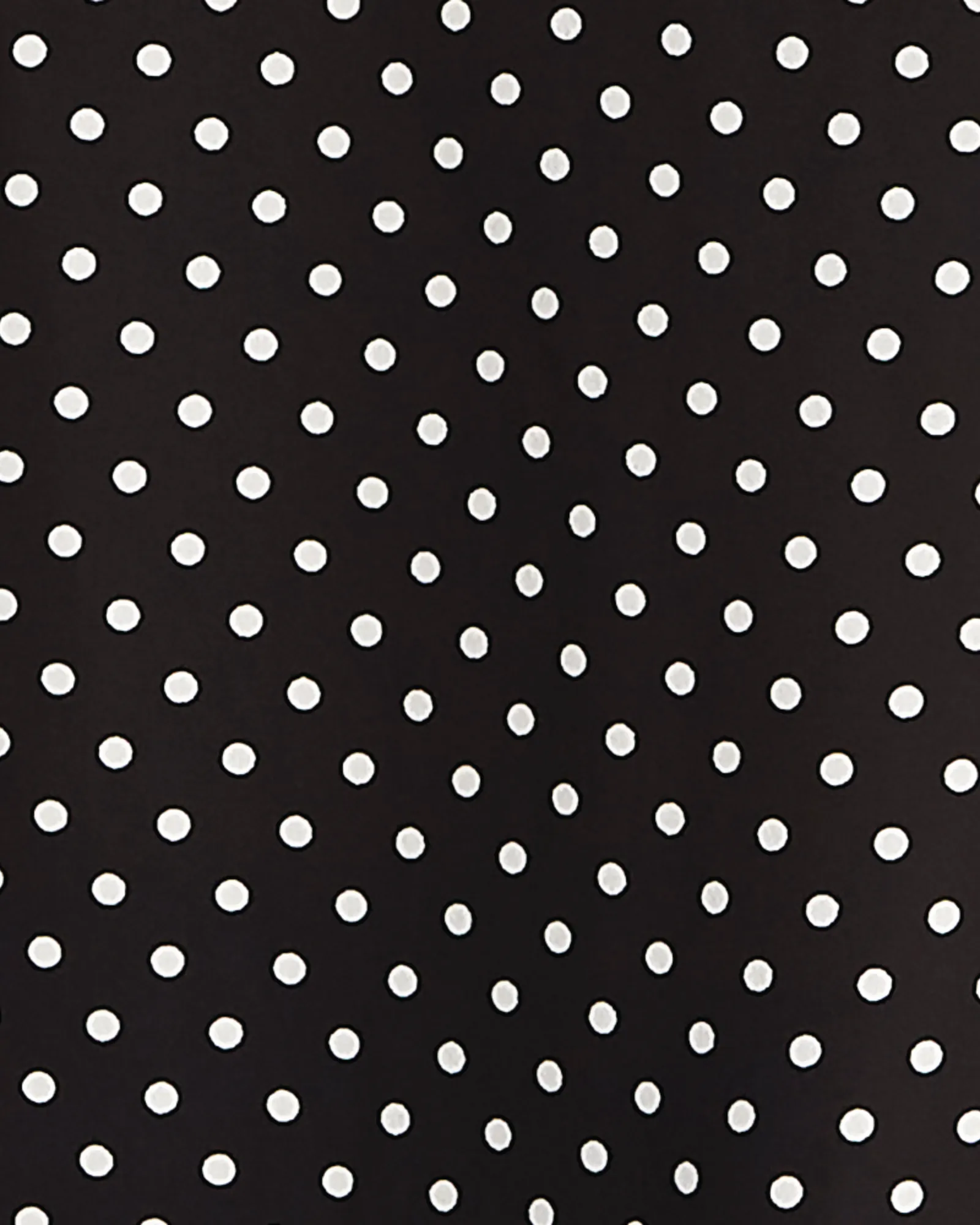 Molly Polka-Dot Tie-Neck Top | 060-RICH BLACK