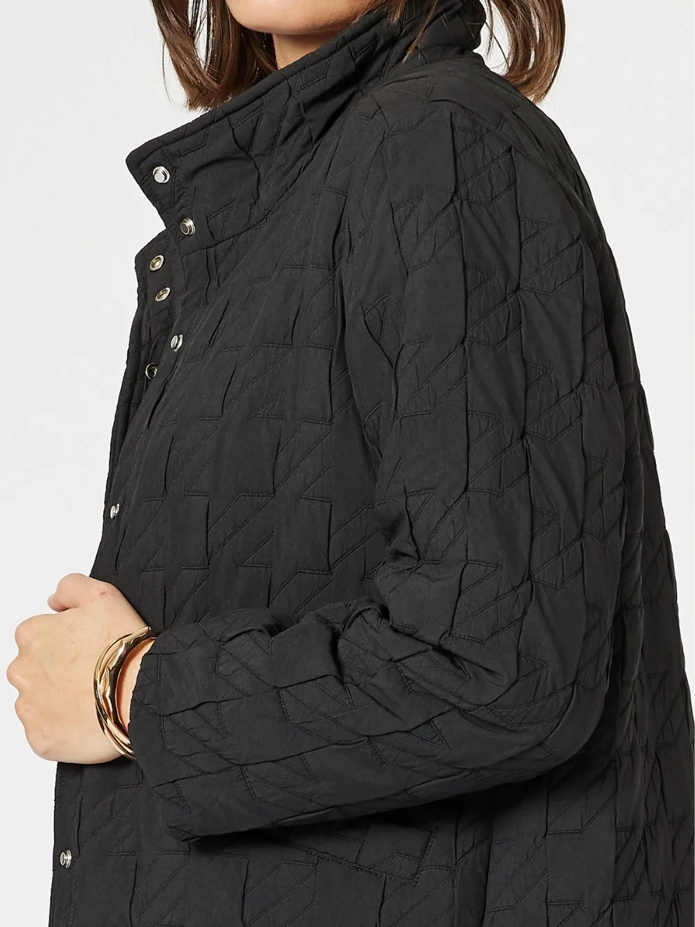 Monet Quilted Jacket - Black