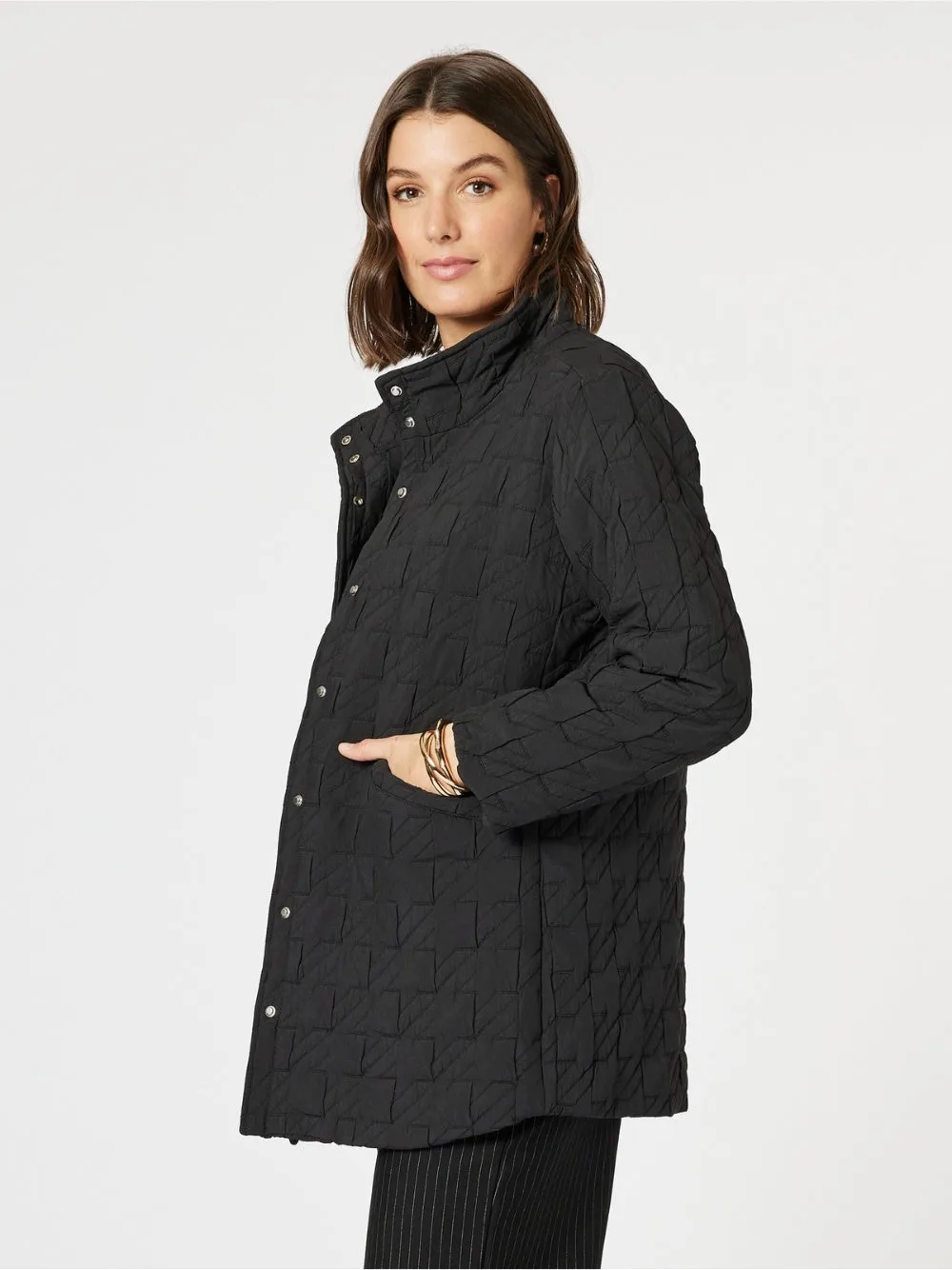 Monet Quilted Jacket - Black
