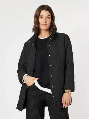 Monet Quilted Jacket - Black