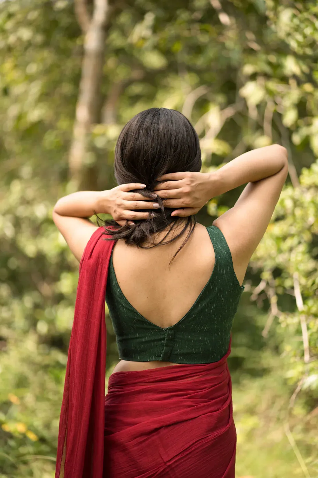 Moss Valley Sleeveless Blouse
