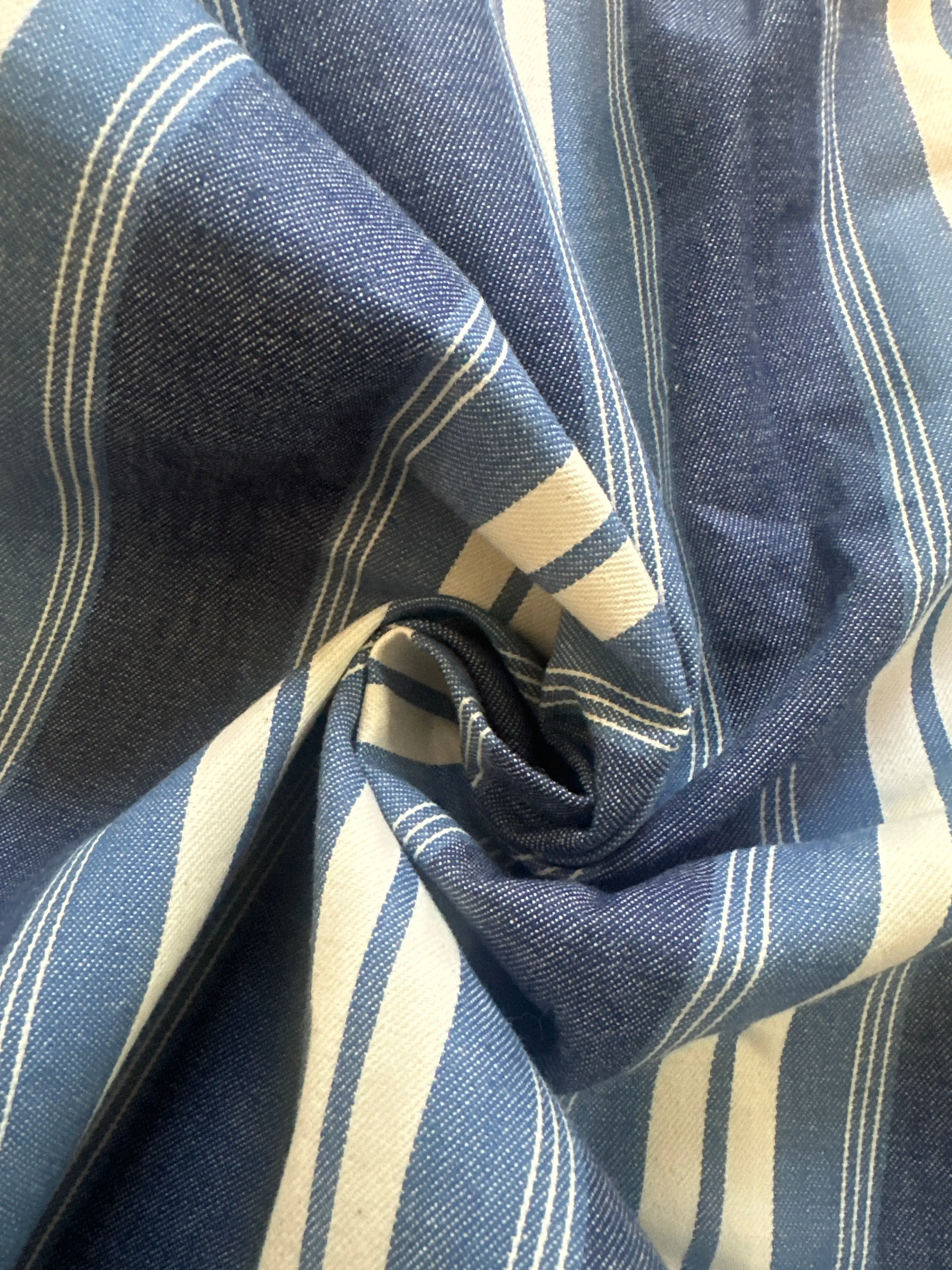 Multi-Striped Denim