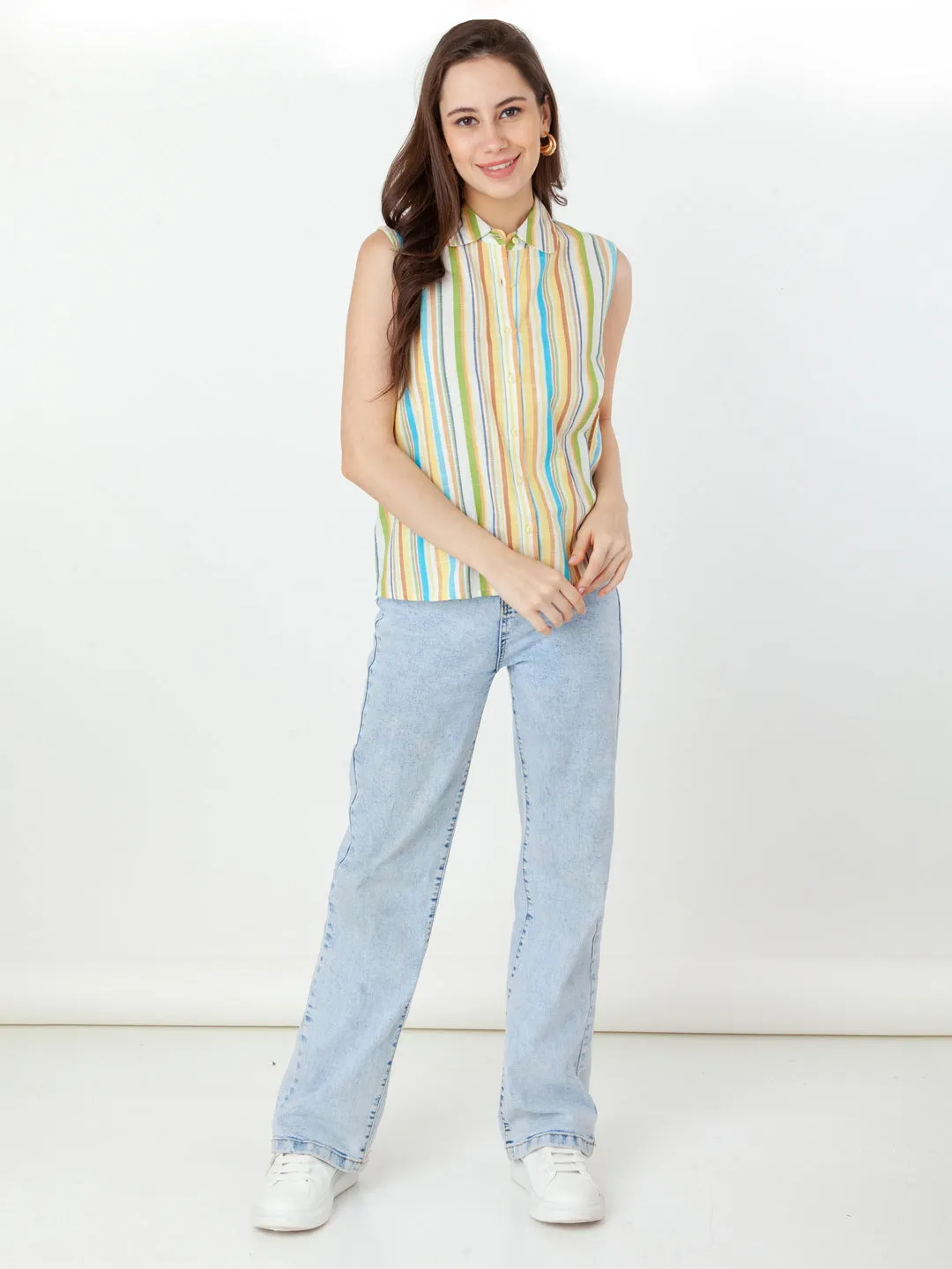 Multi Striped Regular Top