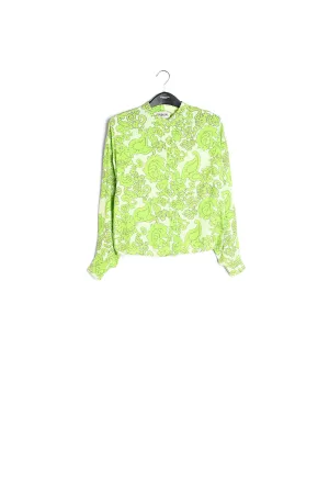 Multicolor floral-print shirt