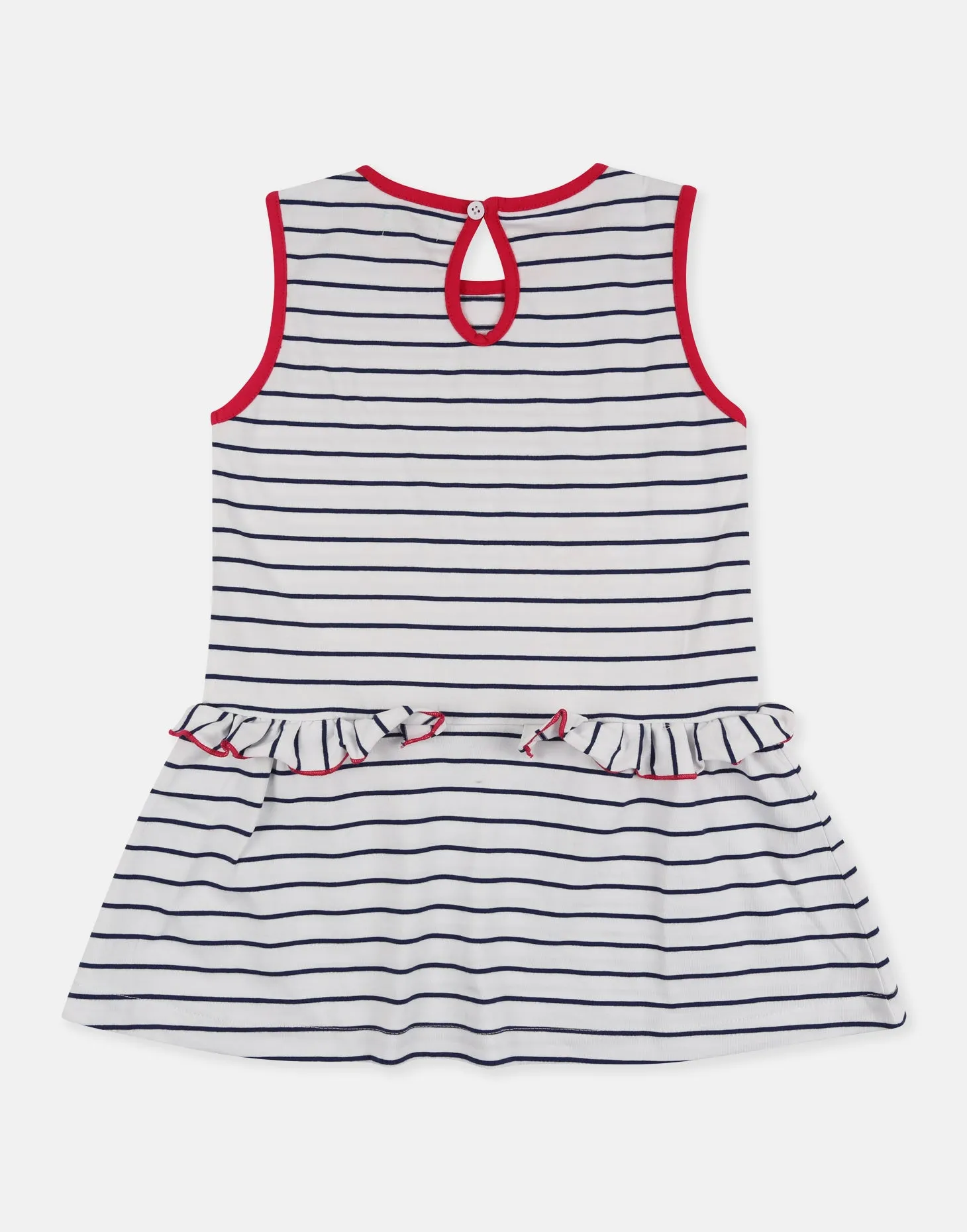 Multicoloured Swan Applique Dress