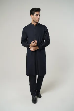 Navy Mens Kurta Trouser