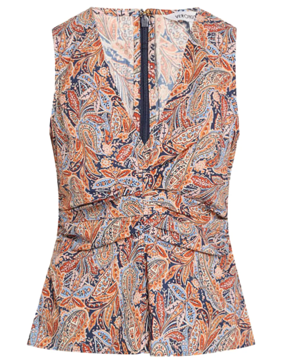 Navy Paisley Aiden Top