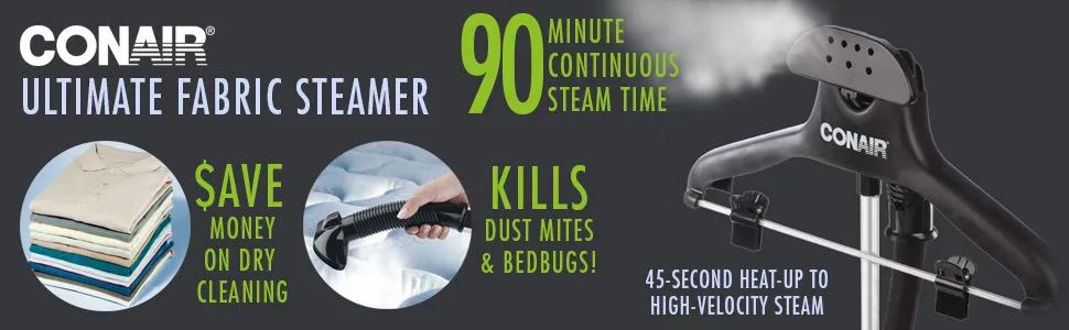 New Conair Ultimate Garment Upright Steamer with Microban! Retails $169 