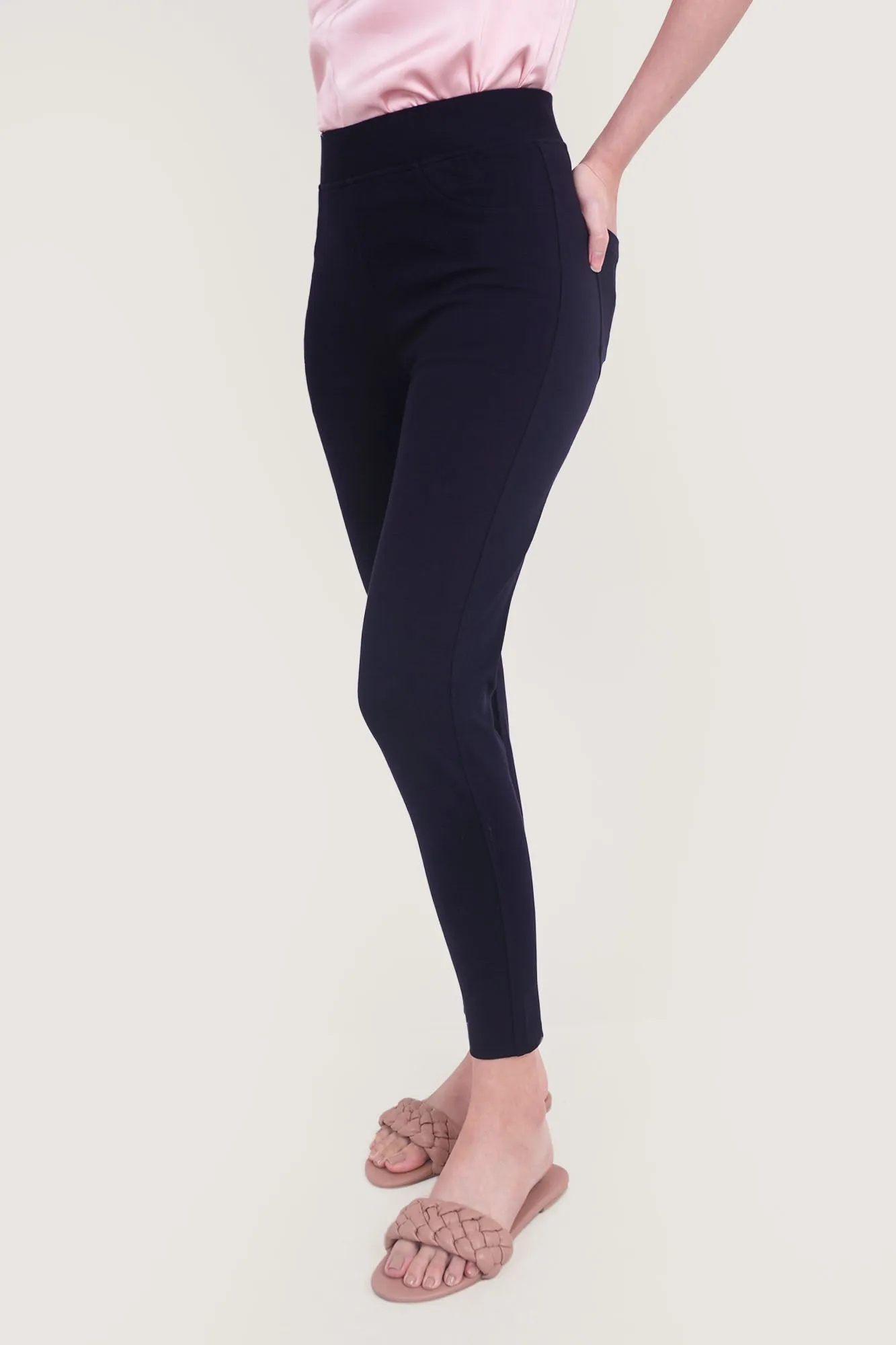 Next Skin Ankle Length Pull Up Trousers