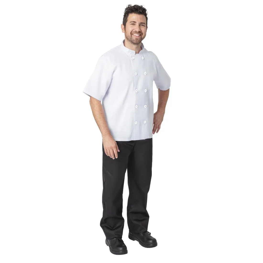 Nisbets Essentials Chef Jacket White M (2 Pack)