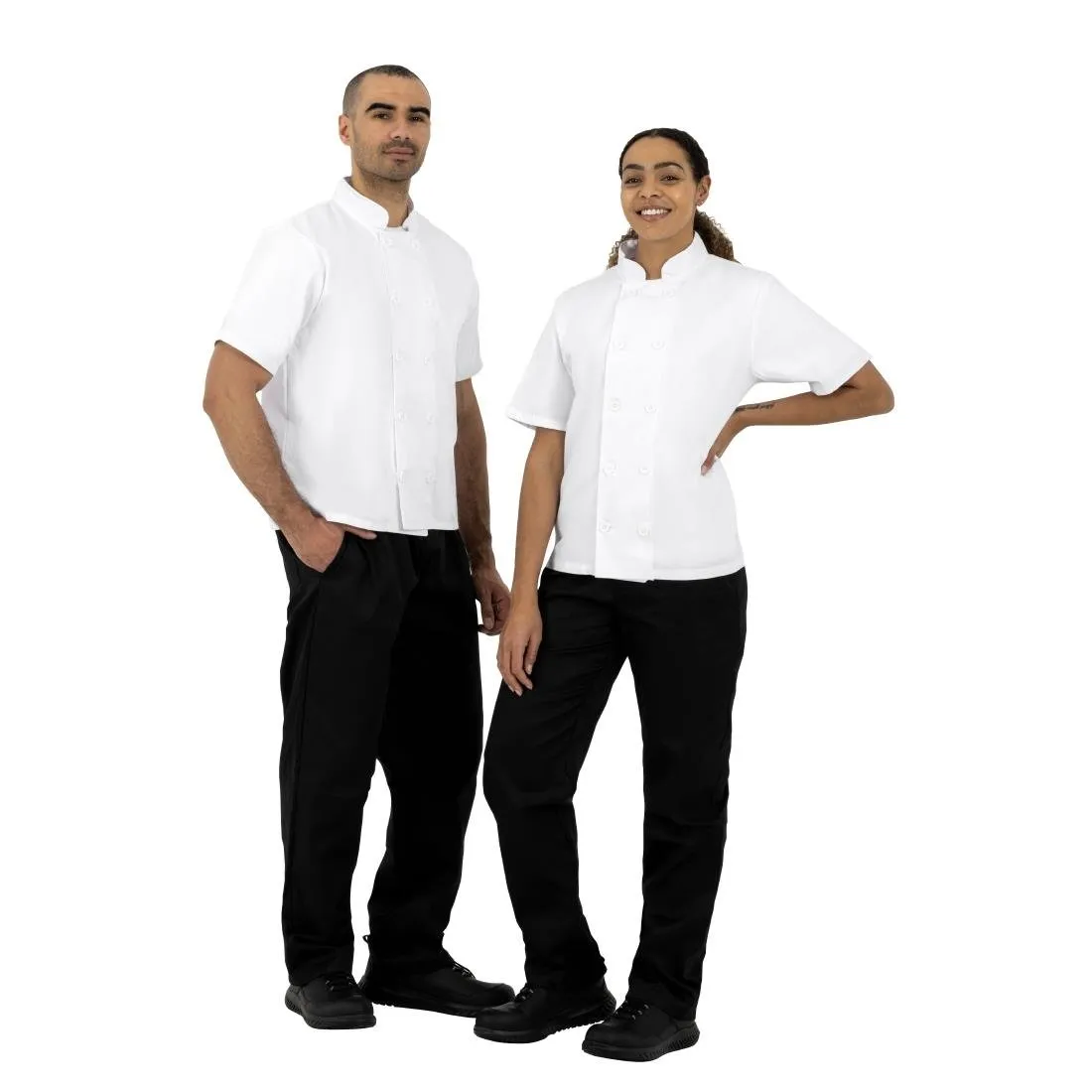 Nisbets Essentials Chef Jacket White M (2 Pack)