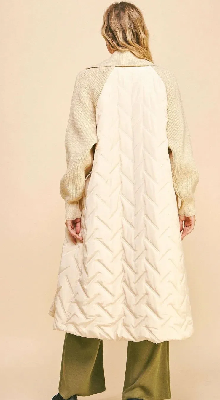 Nude Knit Trench
