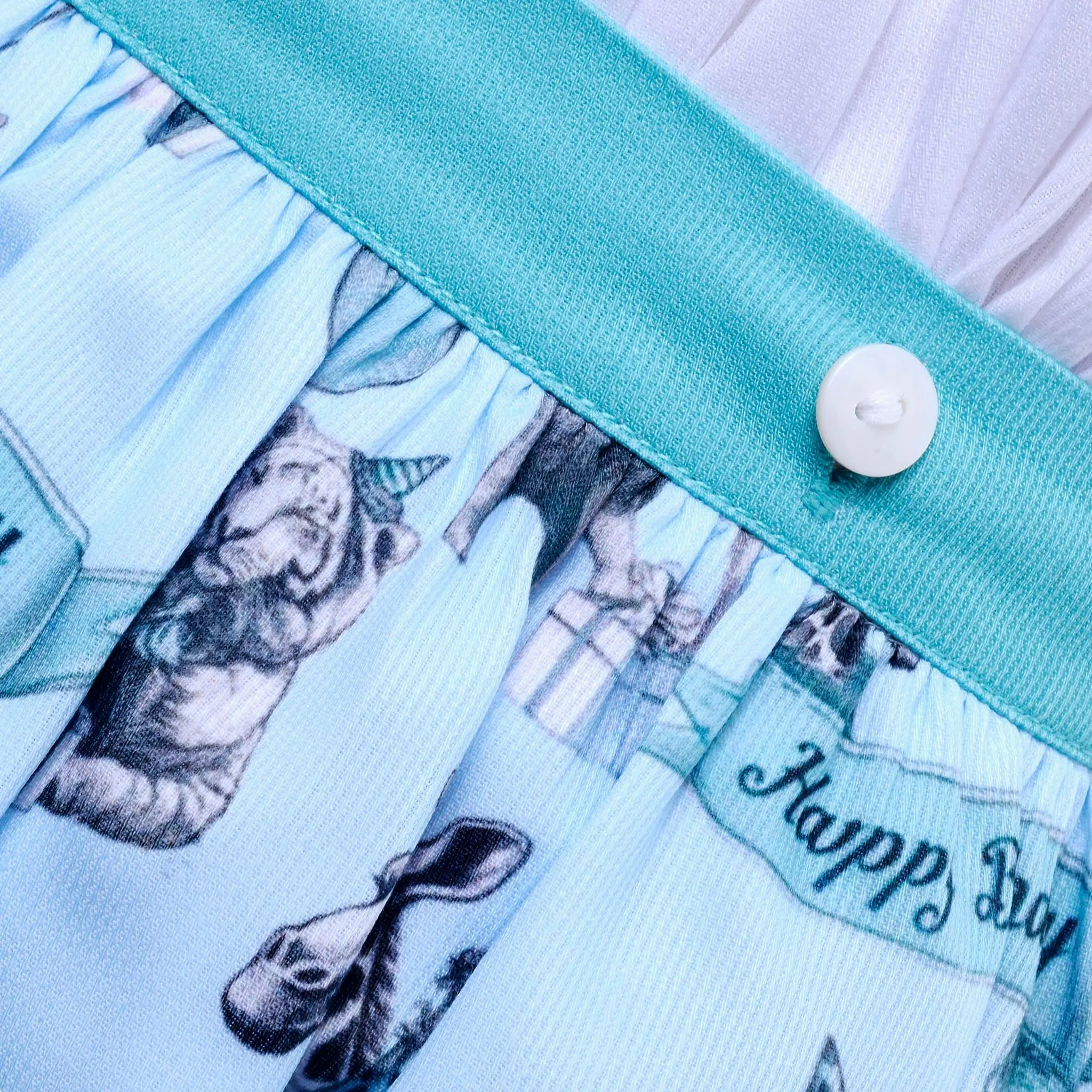 Ocean Baby Safari Birthday Boys Smocked Buster Suit Set (9M-3Yrs)