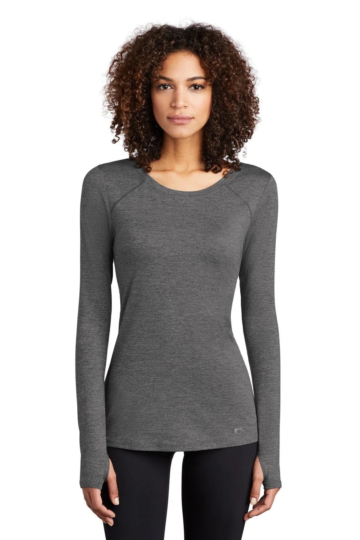 OGIO  Women's Force Long Sleeve Tee LOE340 Gear Grey Heather