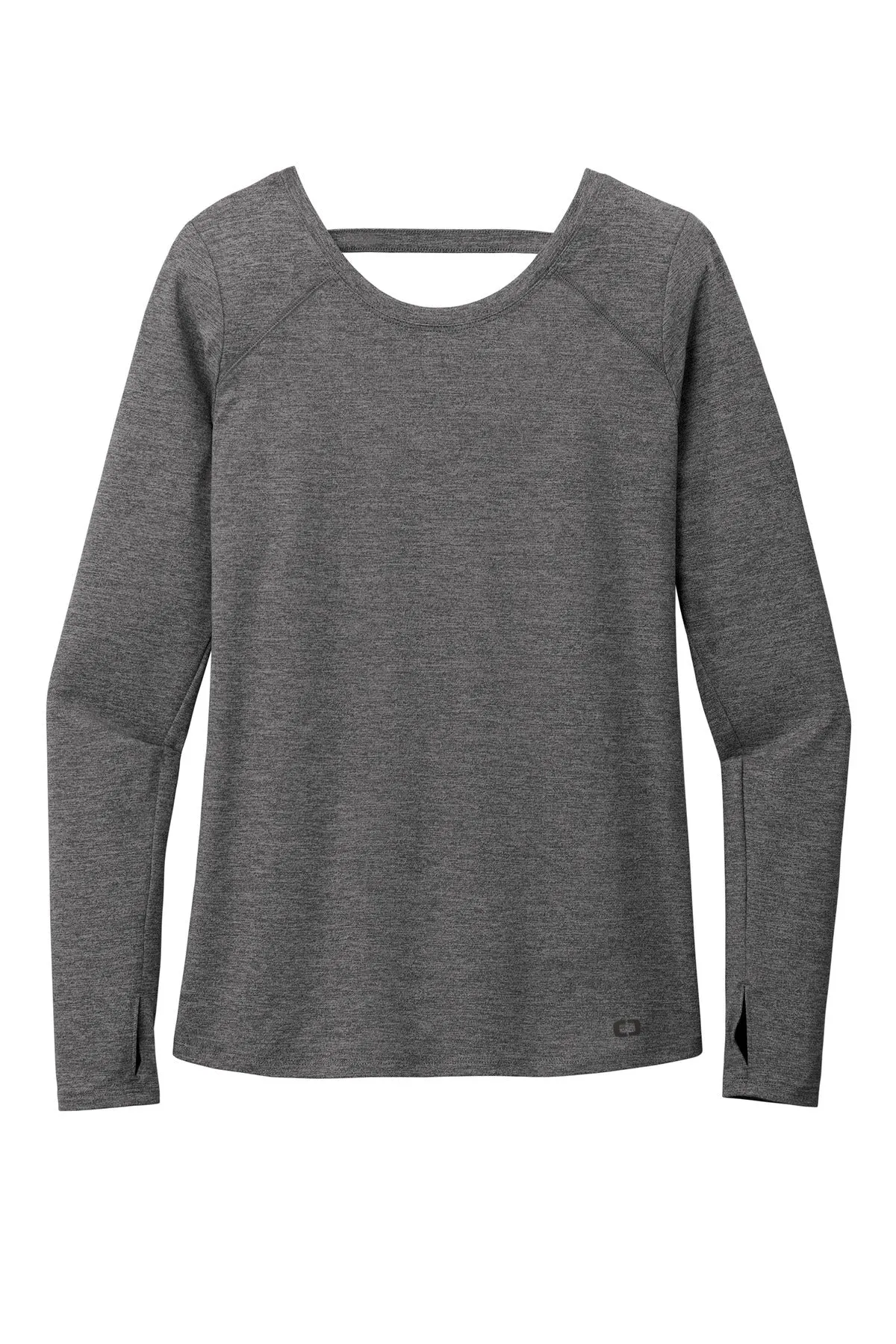 OGIO  Women's Force Long Sleeve Tee LOE340 Gear Grey Heather