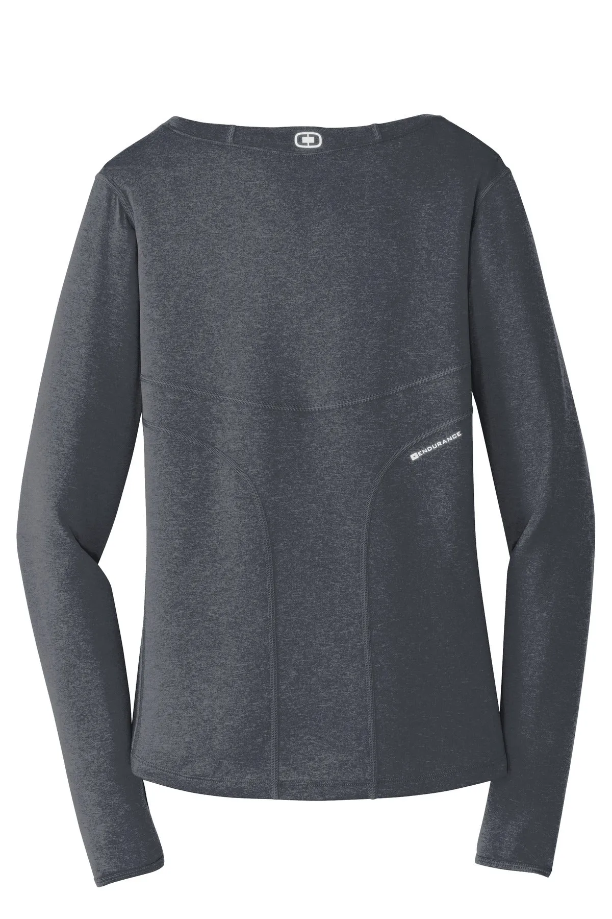 OGIO Women's Long Sleeve Pulse Crew. LOE321 Gear Grey