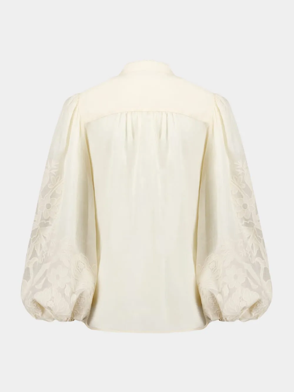 Ottie Embroidered Linen Blouse