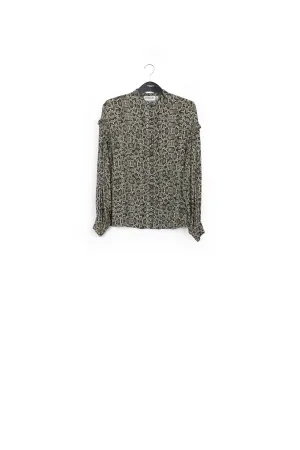Oversized frilled shirt