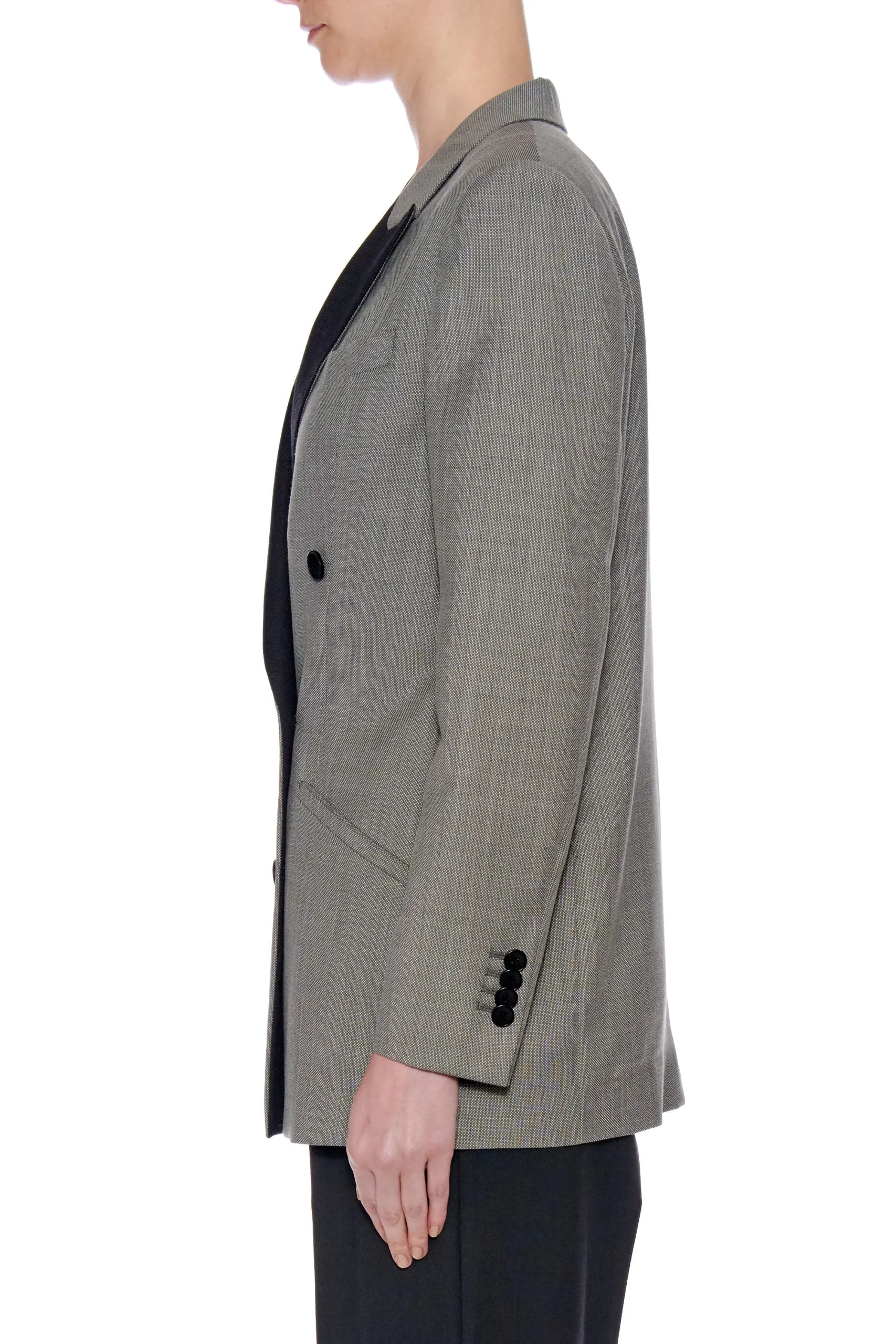Pamplona Jacket - Relaxed fit boyfriend suit jacket in grey