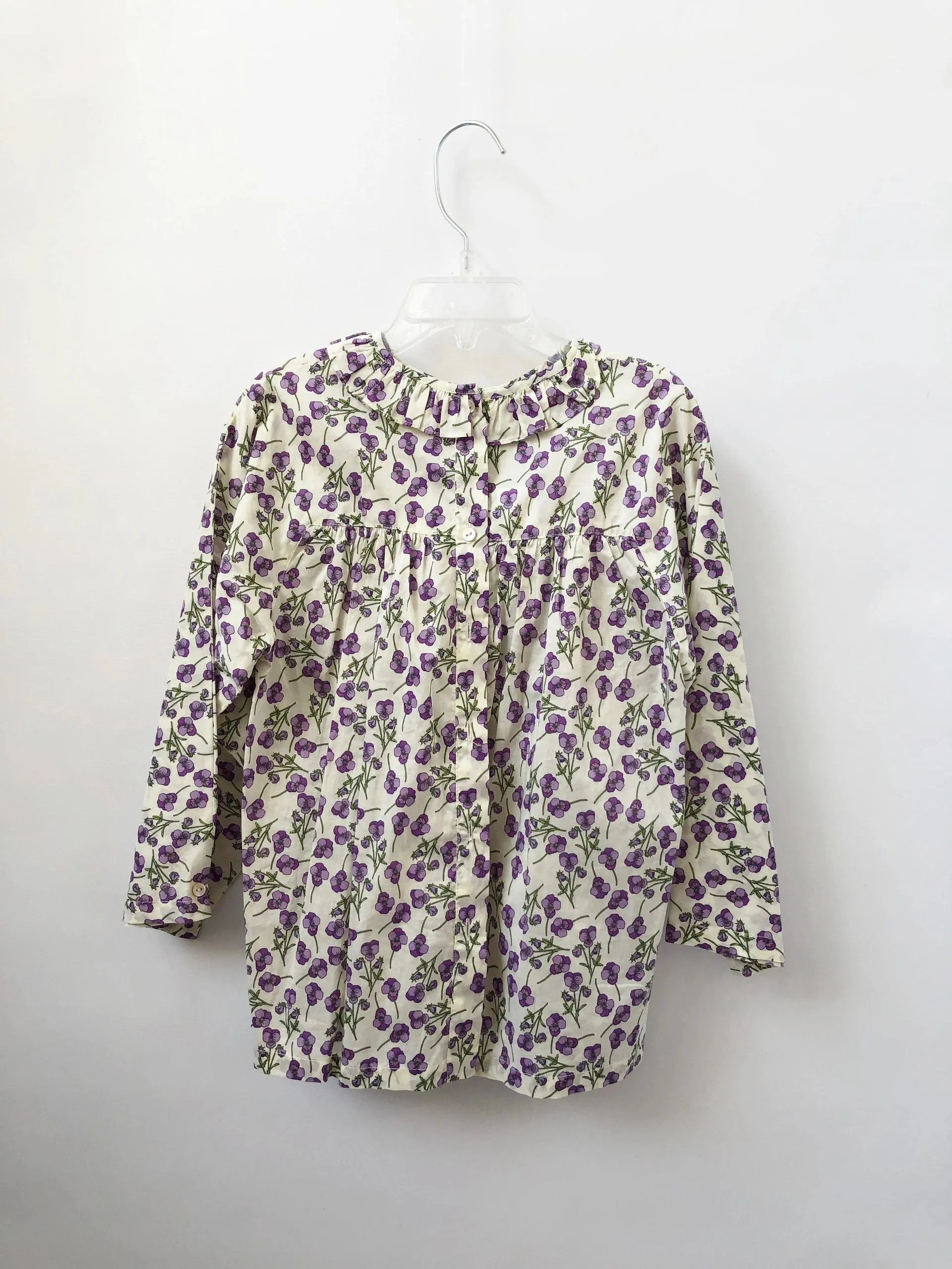 Papo d'Anjo Floral Blouse Size 8
