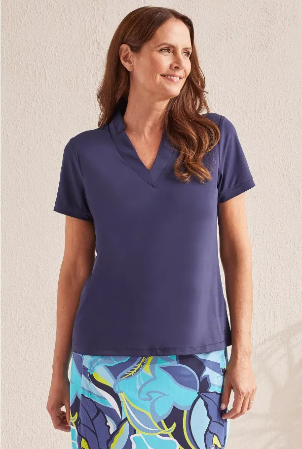 PERFORMANCE UPF 50  V-NECK TOP by TRIBAL