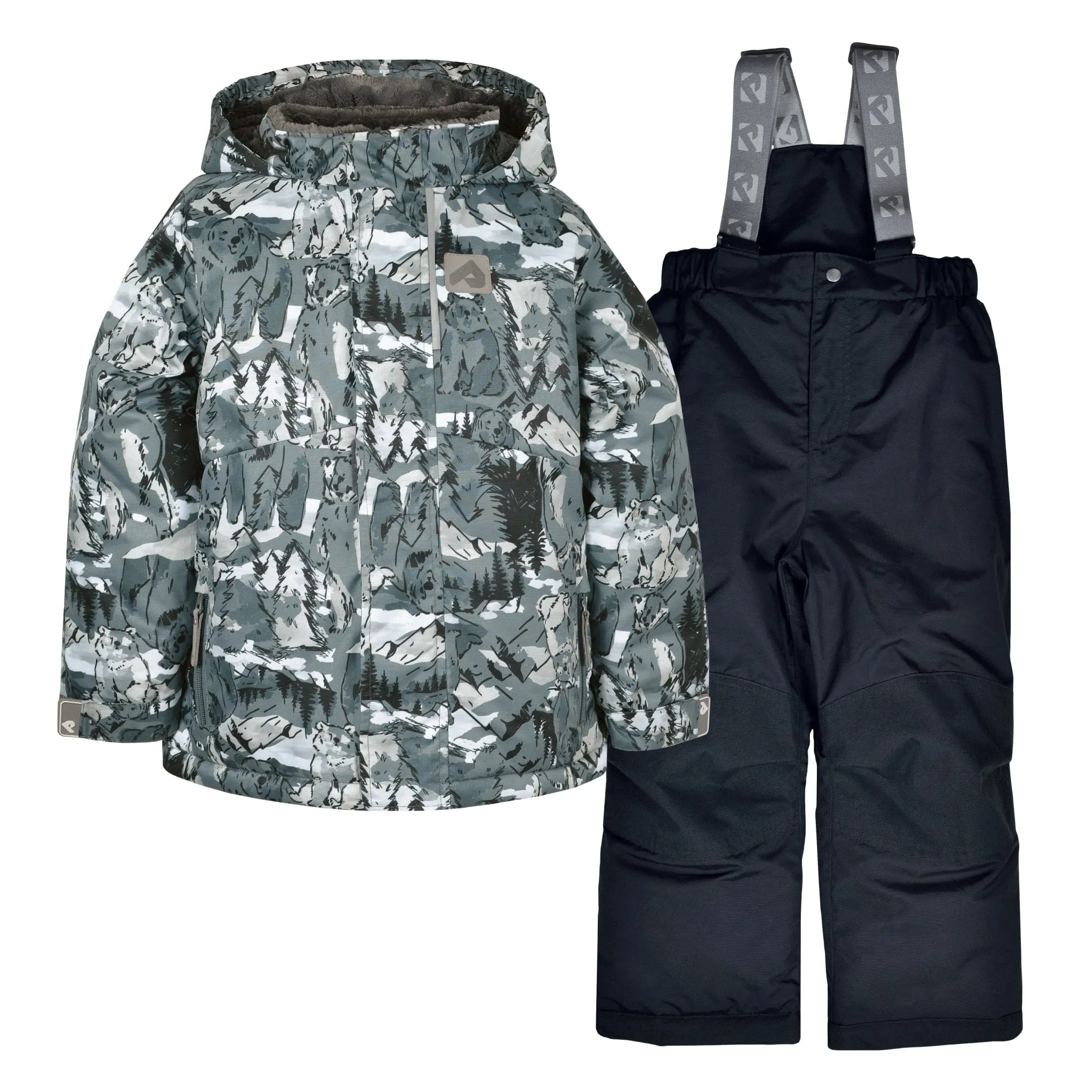 Perlimpinpin Two-Piece Snowsuit - Bears Print