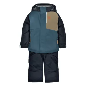 Perlimpinpin Two-Piece Snowsuit - Black/Beige
