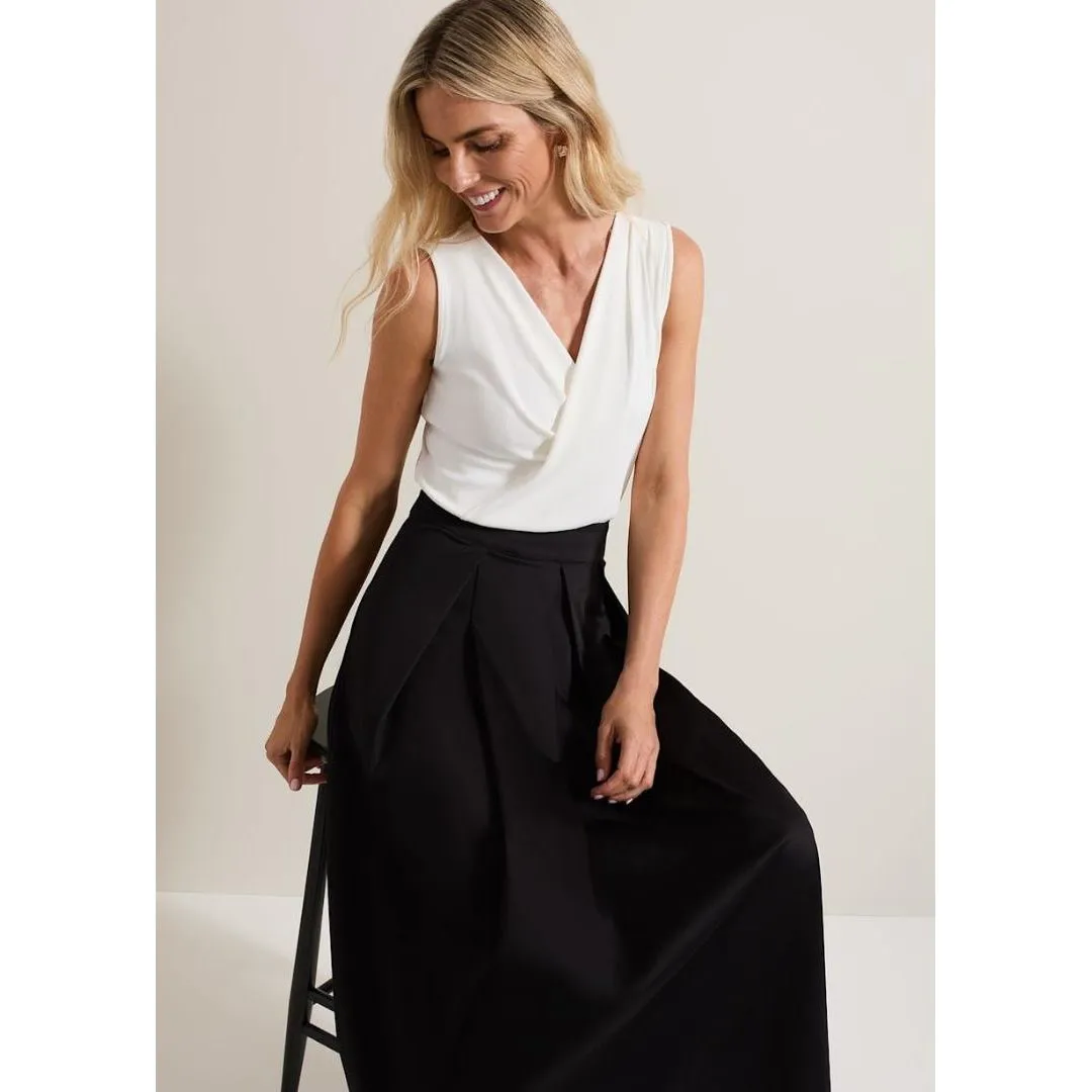 Phase Eight Trinity Pleated Skirt - Black