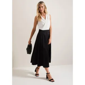 Phase Eight Trinity Pleated Skirt - Black