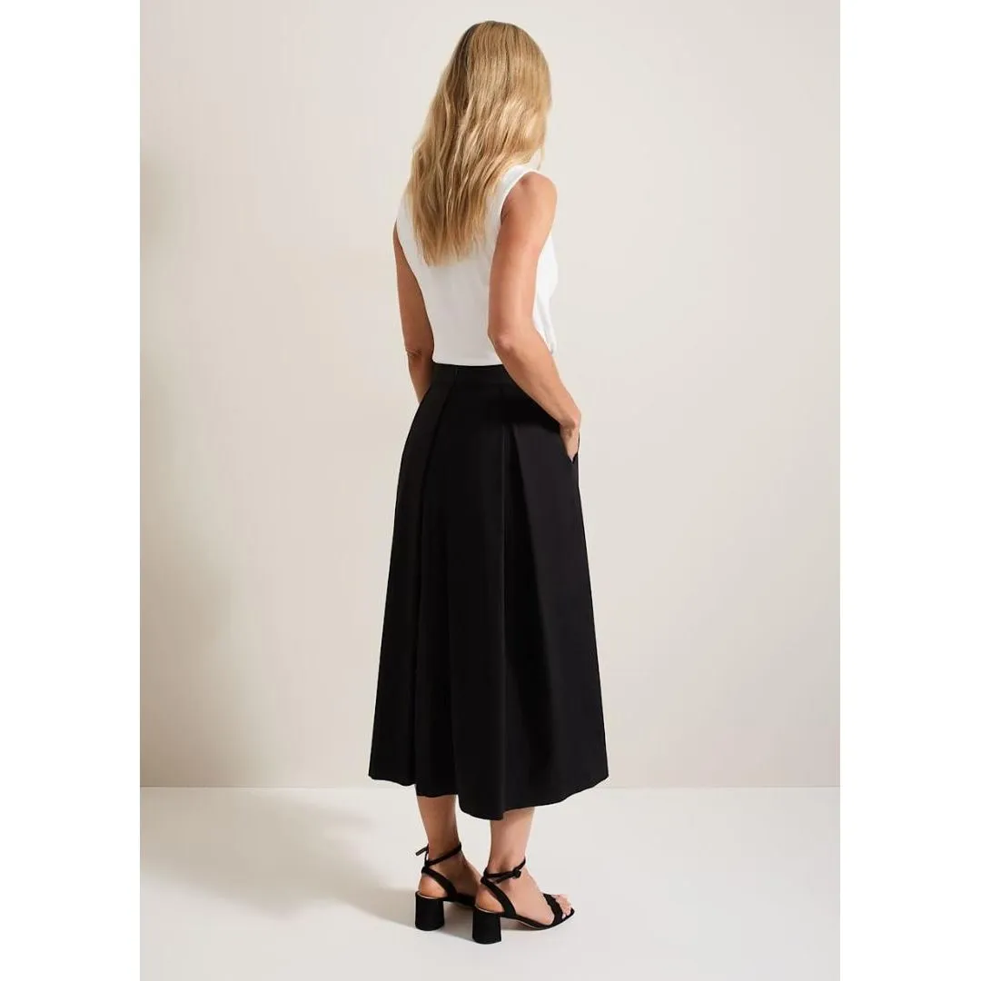 Phase Eight Trinity Pleated Skirt - Black