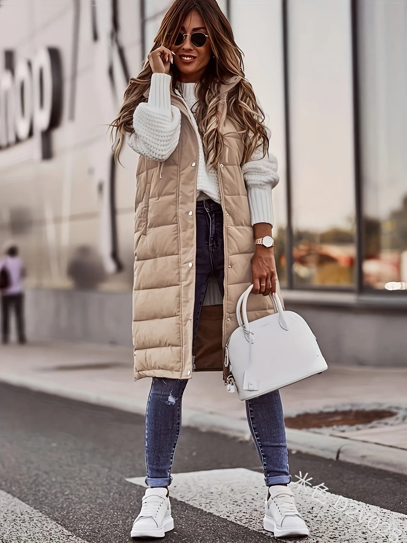 Phoebe - Sleeveless Longline Vest