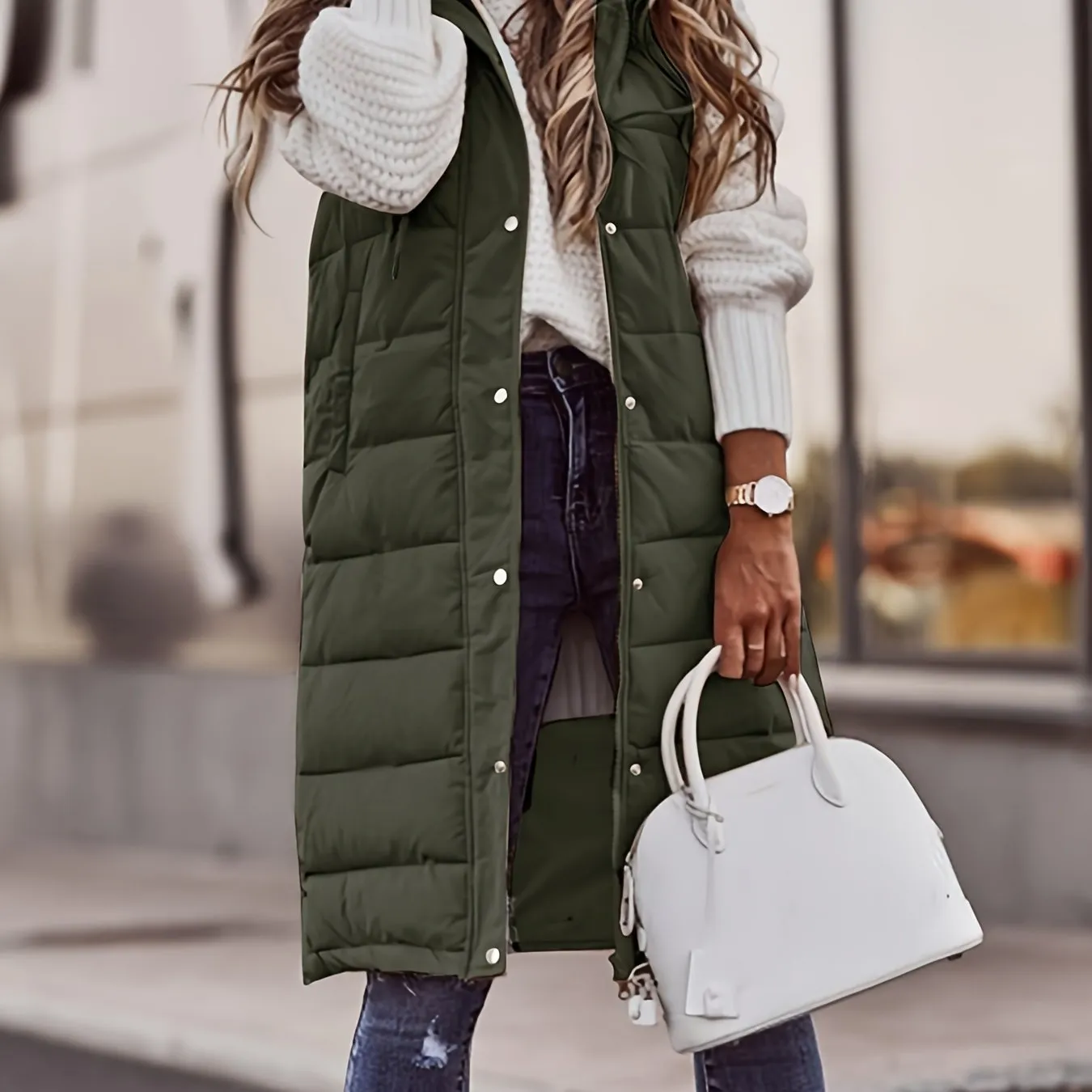 Phoebe - Sleeveless Longline Vest