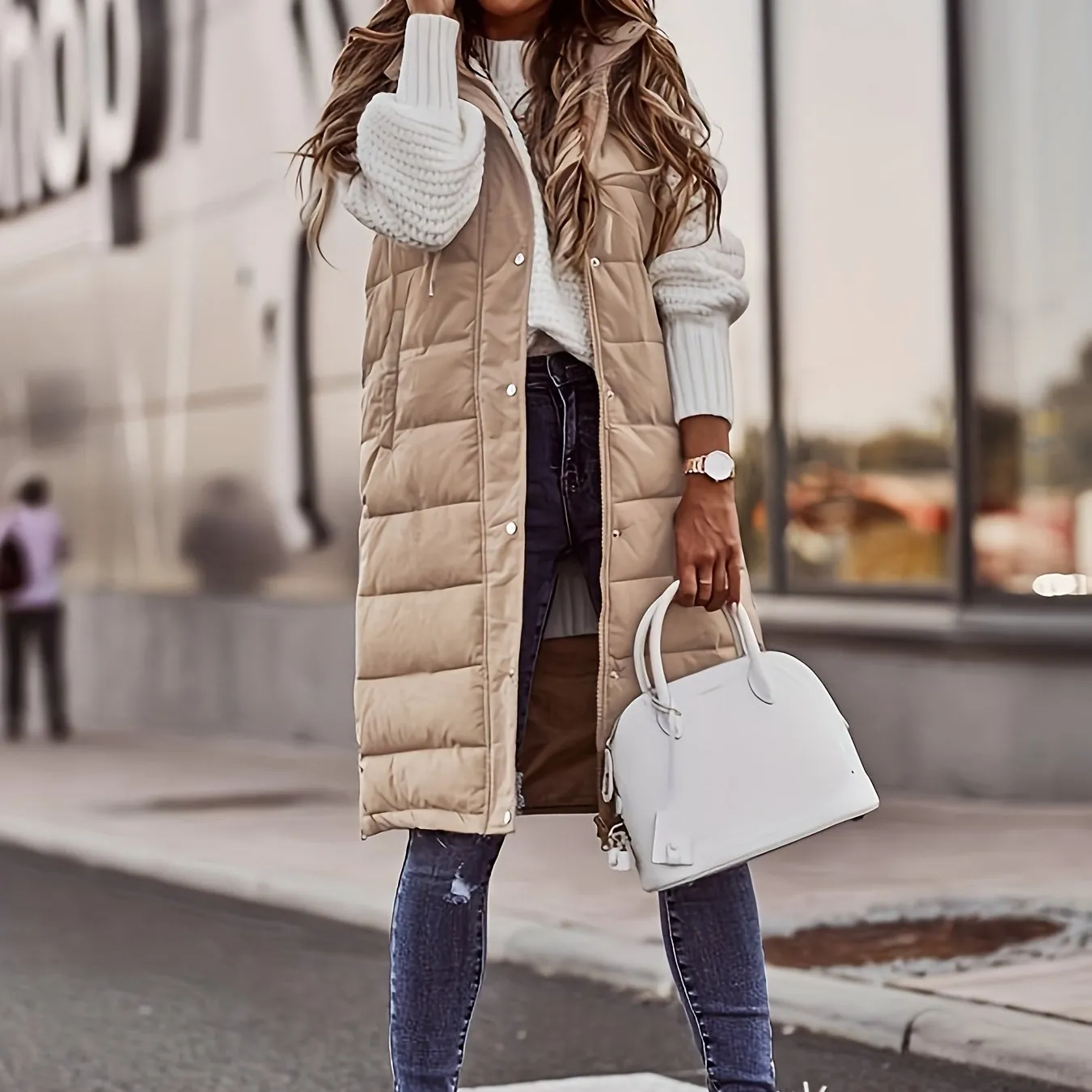 Phoebe - Sleeveless Longline Vest