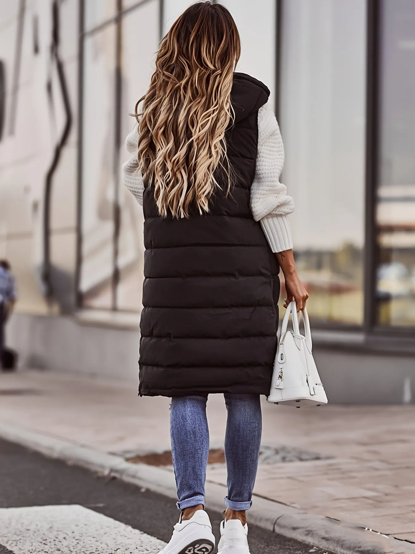 Phoebe - Sleeveless Longline Vest