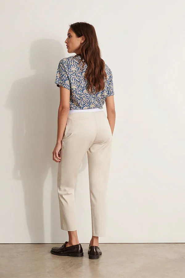 PICOLINO11 BEIGE STRAIGHT TROUSERS